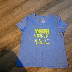 Danskin Now semi fitted Workout Shirt blue